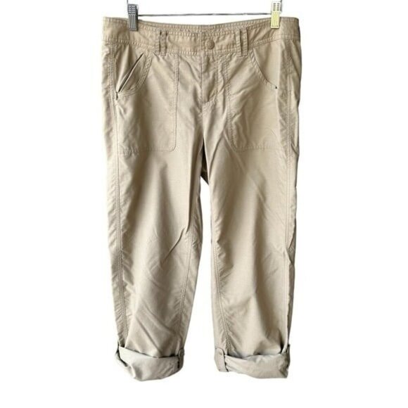 The North Face Pants Adjustable Leg Tan Nylon Ripstop Hiking  Active 8 Regular - Picture 2 of 9